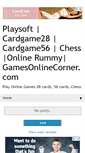 Mobile Screenshot of gamesonlinecorner.com