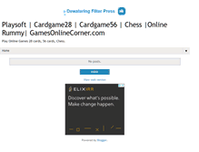 Tablet Screenshot of gamesonlinecorner.com